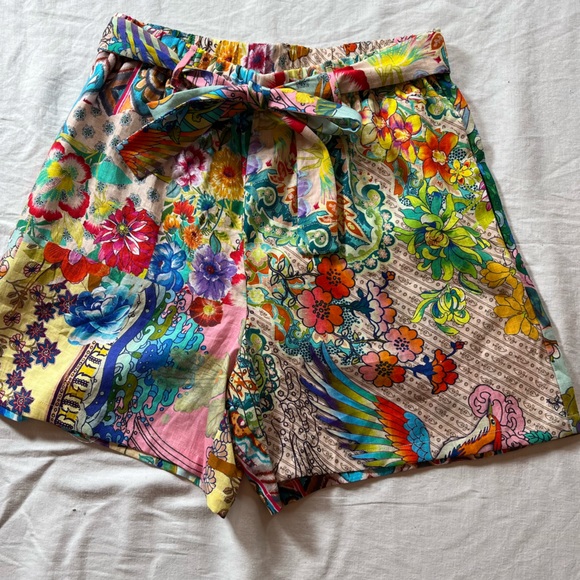 NWT S JOHNNY WAS DREAMER LINEN SHIRT/SHORTS SET - Picture 3 of 14